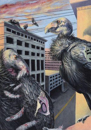 SUNSET WITH CONDORS by Lynette K. Henderson