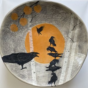Raven Bowl by Barbara Glynn Prodaniuk (2025)