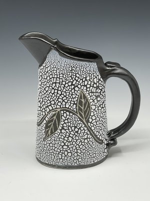 Crackle pitcher by Barbara Glynn Prodaniuk