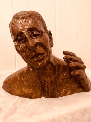 IMG_6630.  Dr. Anthony Fauci.Bronze  by Cornelia Nevitt (2021)
