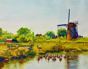  Kinderdijk Windmill by Joan Capaldo (2026)