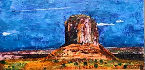 Merricks Peak, Monument Valley  by Bill Szczech