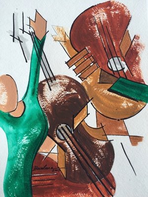 Bits n' Pieces Series | Jazz Band Verde by Barbara Joann Combs (2016)