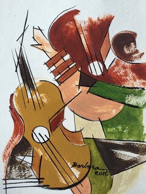 Bits 'n Pieces Series | Guitar Band & Singer by Barbara Joann Combs (2016)
