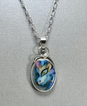 White Dragon Cloisonne by Jo-Anne Frazier