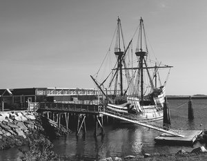 The Mayflower at Dock, Plymouth 2026 by Amanda Rebelo (2026)