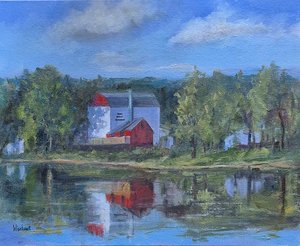 Margaret_Wiseheart_Bucks County Playhouse_ Oil by Margaret Wiseheart (2026)