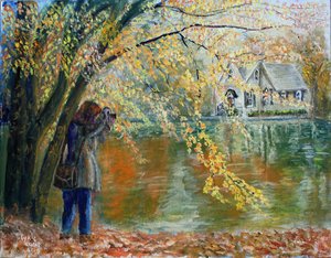 Capturing Lake Afton (framed) by Lyric Lucas