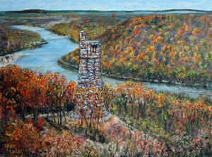 Bowman's Hill Tower (framed) by Lyric Lucas