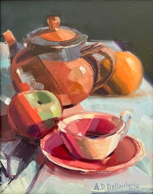 Still Life with Tea Pot by Andrew Ballantyne