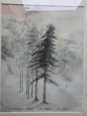  Study #1 of Tohaku's Pine Trees by Lewis Flacks (2023)
