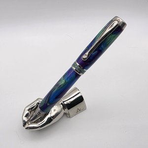 Kaleidoscope with Magic Lake Crushed Cultured Opal Band Ballpoint by Carolyn Hogan