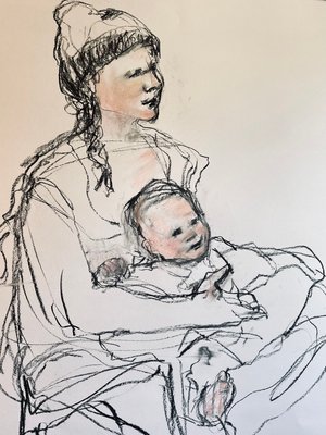 "Mother and Child" by Barbara Shapiro (2025)