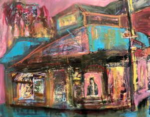 Something About Spain Street Nighthouse by Moira Crone (2023)