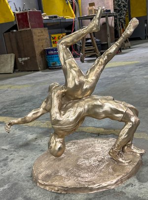 Wrestlers by Lance Glasser