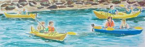 Kayaks Ashore by Daniel Neufeld