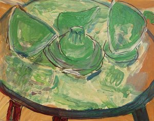 Still Life Broken Sugar Bowl 2_acrylic on wooden panel_8”x10”x1”_1lb.jpeg by Florence Gray-Ybarra (2026)
