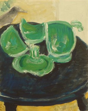 Still Life Broken Sugar Bowl 1_acrylic on wooden panel_8”x10”x1”_1lb.jpeg by Florence Gray-Ybarra (2026)