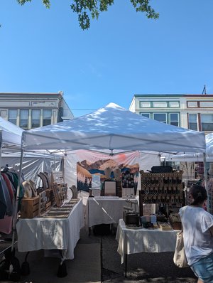 Booth setup by Jen Fox