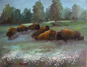 Where the Buffalo roam by Christiane Bouret
