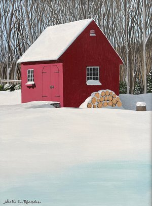 Winter Shed by Scott Rhoades
