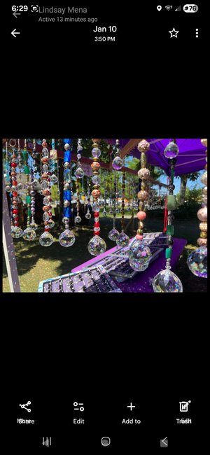Sparkling crystal beaded suncatchers  by Starla Saucier