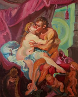 Embrace (after Fragonard) by Nina Belfor (2025)