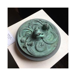 Waterlily Series - Otter by Kathleen Zimmerman