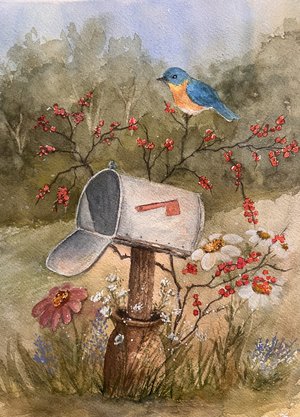 Waiting for Mail by Christine Sniadach