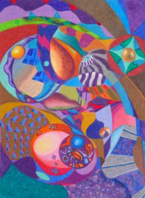 oil pastel by Terry Jackson (2025)
