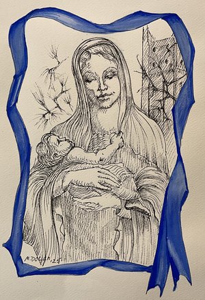 Madonna & child by Mary Dolan (2025)
