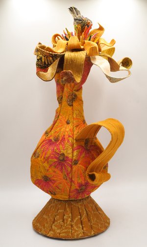 Gold Finch & Echinacea Teapot by Andrea Finch (2026)