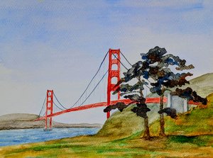 Golden Gate Bridge by kathleen stumpfel