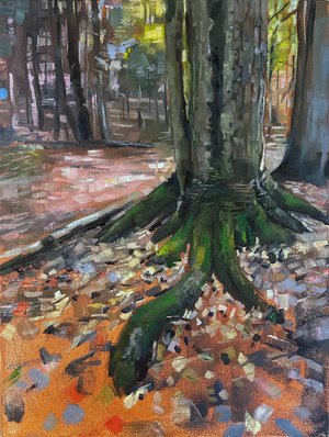 Tree with moss  by Carl Grauer (2024)