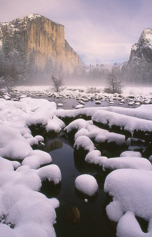 greg hubbard snowy merced river by Greg Hubbard