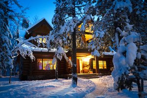 greg hubbard snowy tahoe christmas by Greg Hubbard