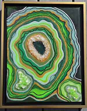 Green Geode by Joanne Lemons