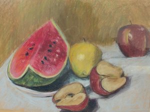 Watermelon Still Life by Robin Fisher (2000)