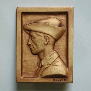 Portrait of Man in Hat by Christopher Kunk