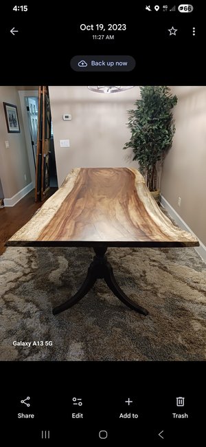 Dining room table  by James Daly