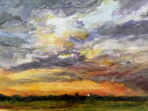 Sunset at 7  by Joan Foley