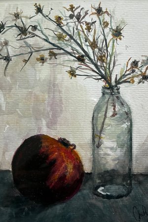 Pomegranate Still Life  by Joan Foley