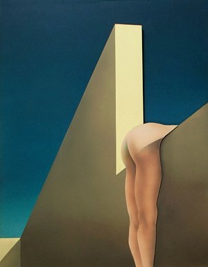 Ass Hanging Over The Wall by Philip Fleischer