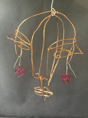 Kiernan_Self Portrait - In Wire_Wire_500_12x12x6 by Siobhan Kiernan (2024)
