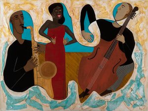 East Coast Trio, ( Continuous Line Painting ) by Antionette Simmons Hodges