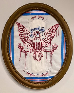 Blood Coming out of Her Spread Eagle-the welfare of the people by Marcie Brozyna