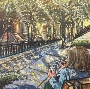 Sun-dappled street park and the art practice of Ashle Menth by Ashley Menth (2026)
