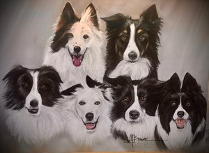 Mom and Dad with the 4 kids! by Rosemary Brewer (2025)