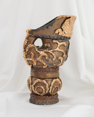 Bamboo Hoop Libation Pitcher by Angelique Scott
