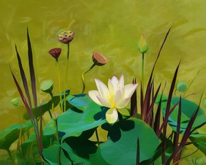 In a perfect world, this is my ideal lotus! by Debbie Laverell